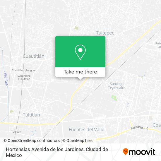 Hortensias Avenida de los Jardines map