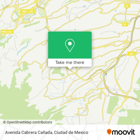 Avenida Cabrera Cañada map