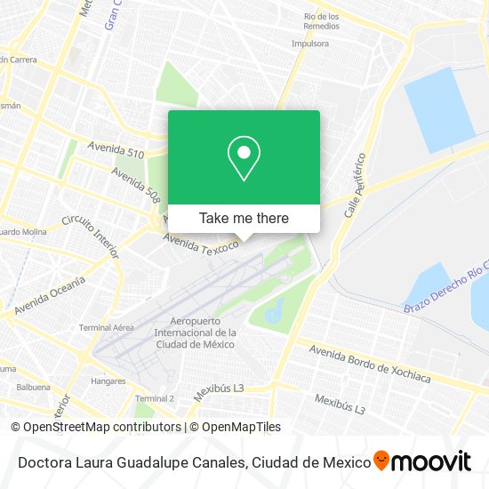 Doctora Laura Guadalupe Canales map