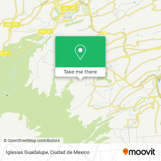 Iglesias Guadalupe map