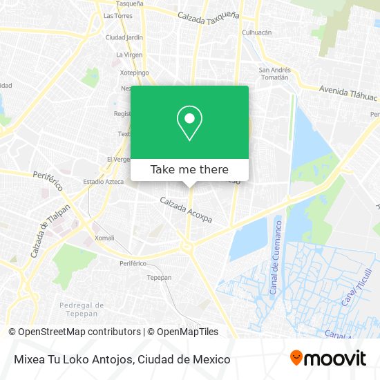 Mapa de Mixea Tu Loko Antojos