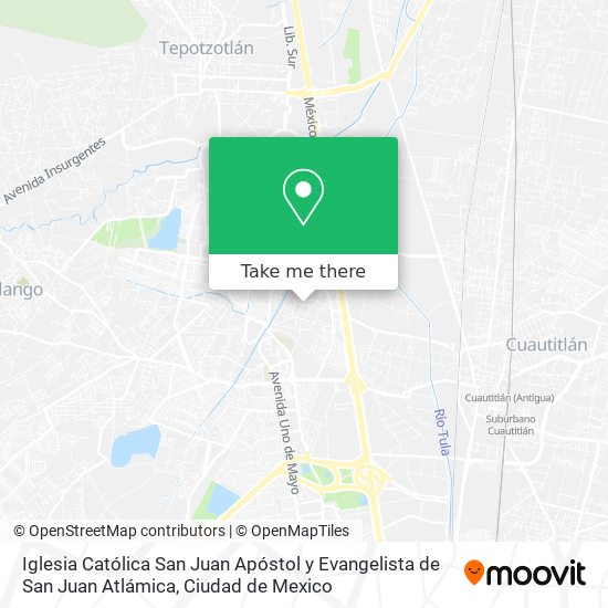 Iglesia Católica San Juan Apóstol y Evangelista de San Juan Atlámica map