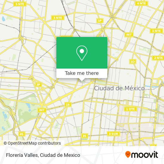 Florería Valles map