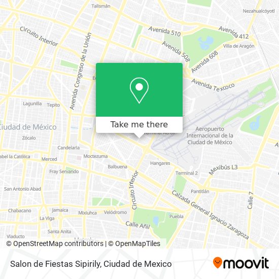 Mapa de Salon de Fiestas Sipirily