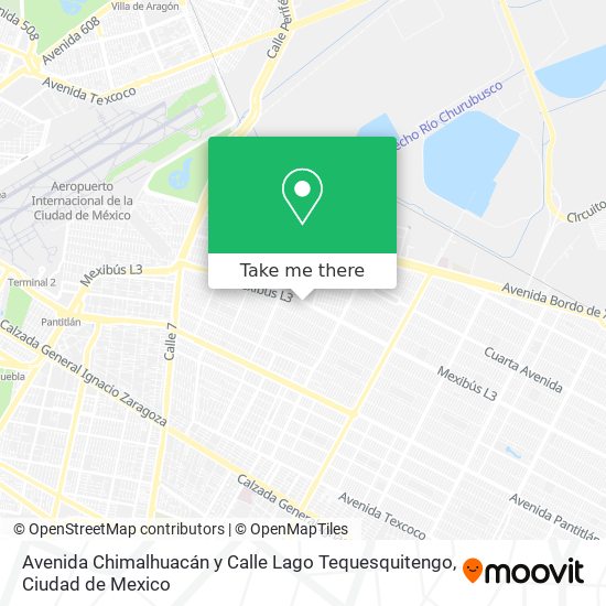 Avenida Chimalhuacán y Calle Lago Tequesquitengo map