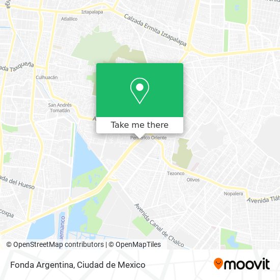 Mapa de Fonda Argentina