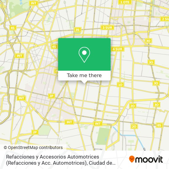 Refacciones y Accesorios Automotrices map