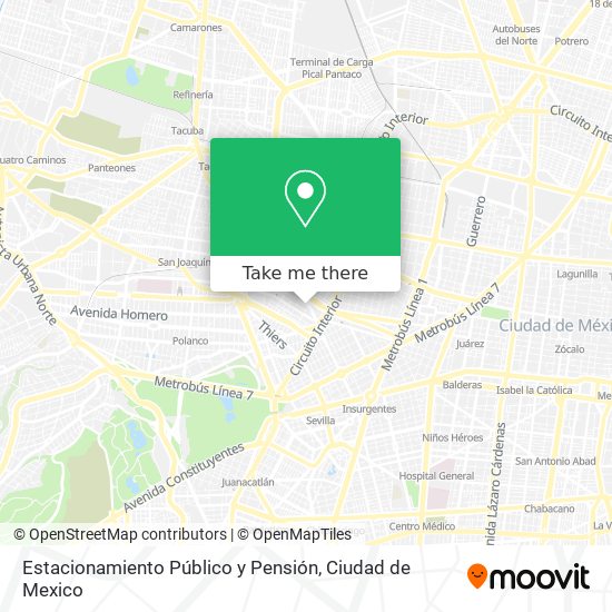 Mapa de Estacionamiento Público y Pensión
