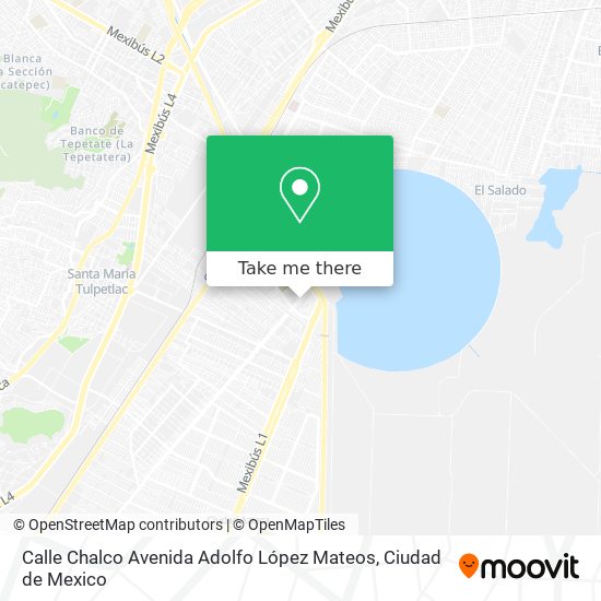 Mapa de Calle Chalco Avenida Adolfo López Mateos