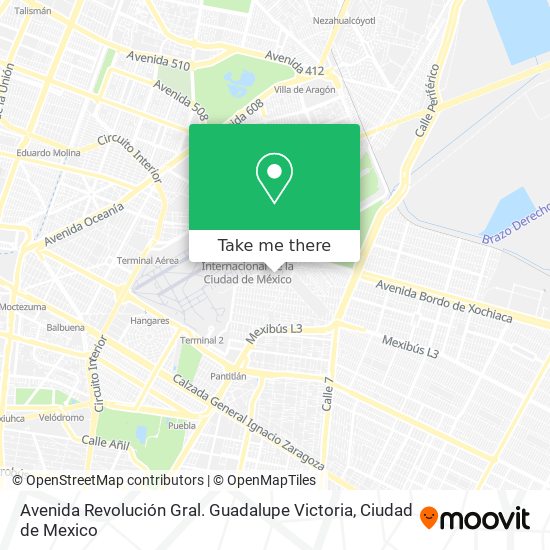 Avenida Revolución Gral. Guadalupe Victoria map