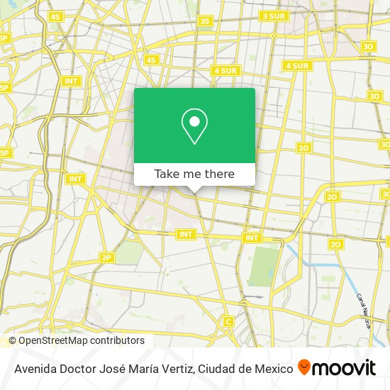 Avenida Doctor José María Vertiz map