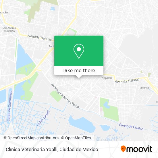 Clínica Veterinaria Yoalli map