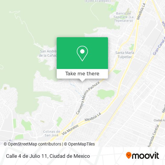 Mapa de Calle 4 de Julio 11