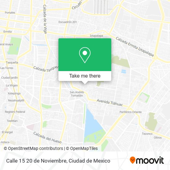 Mapa de Calle 15 20 de Noviembre