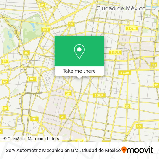 Serv Automotriz Mecánica en Gral map