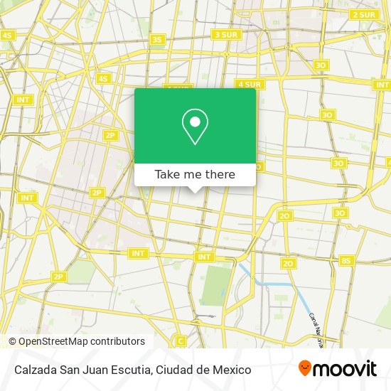 Calzada San Juan Escutia map