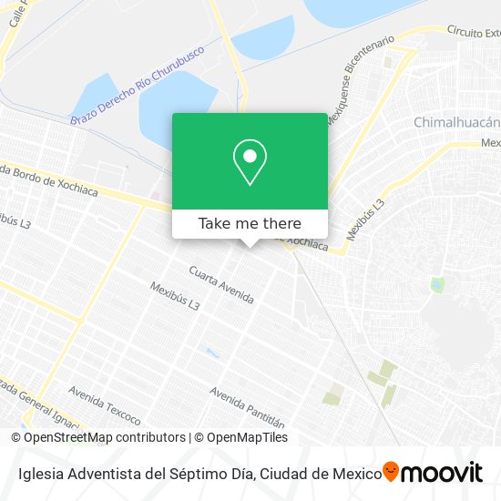 Mapa de Iglesia Adventista del Séptimo Día