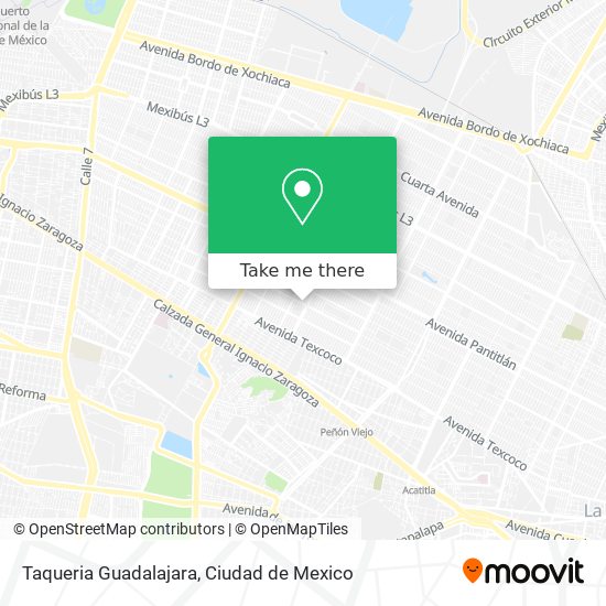Mapa de Taqueria Guadalajara