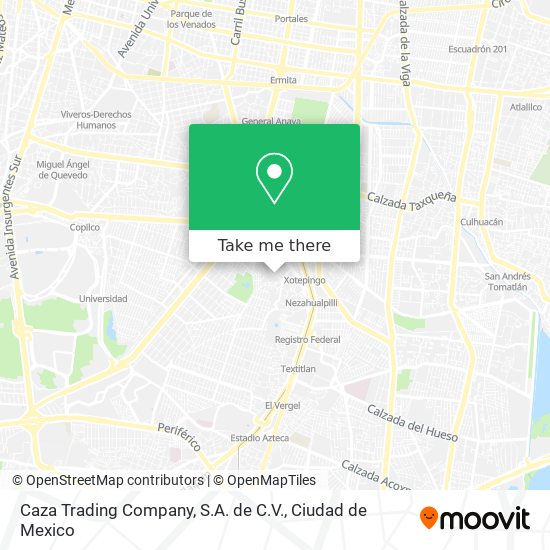 Caza Trading Company, S.A. de C.V. map