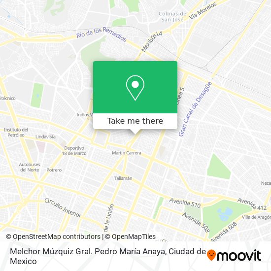 Mapa de Melchor Múzquiz Gral. Pedro María Anaya
