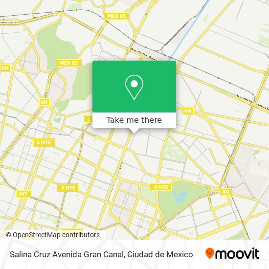 Salina Cruz Avenida Gran Canal map