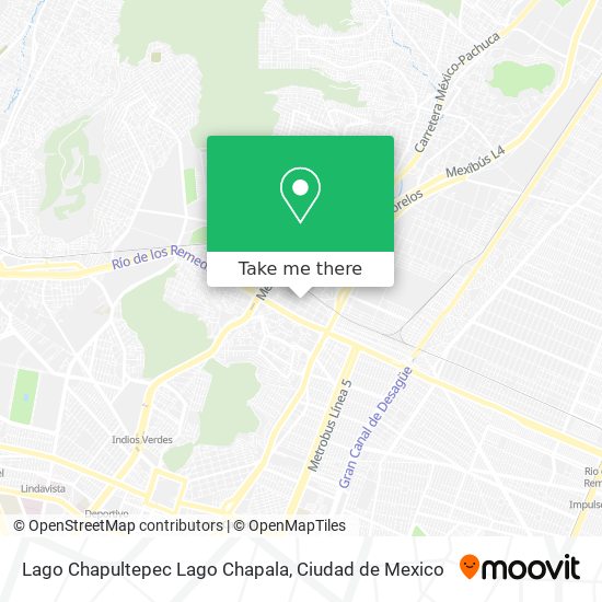 Mapa de Lago Chapultepec Lago Chapala