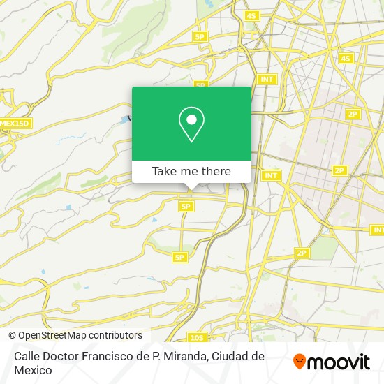 Calle Doctor Francisco de P. Miranda map