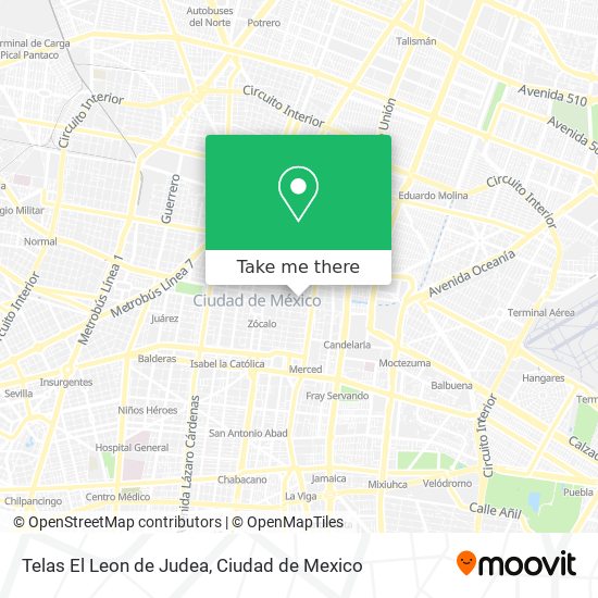 Mapa de Telas El Leon de Judea