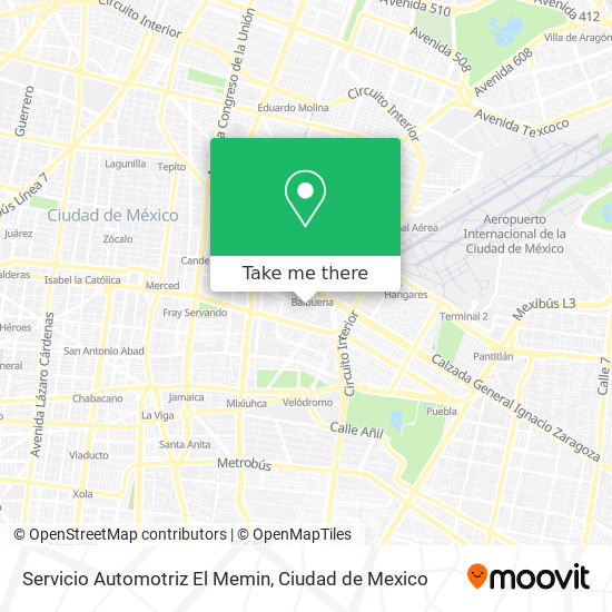 Servicio Automotriz El Memin map