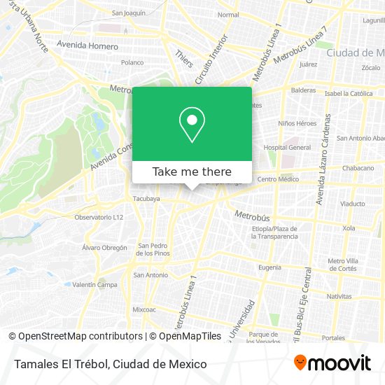 Tamales El Trébol map