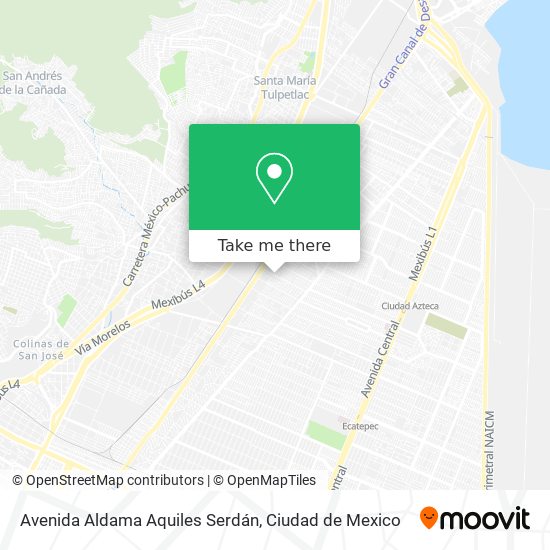 Avenida Aldama Aquiles Serdán map