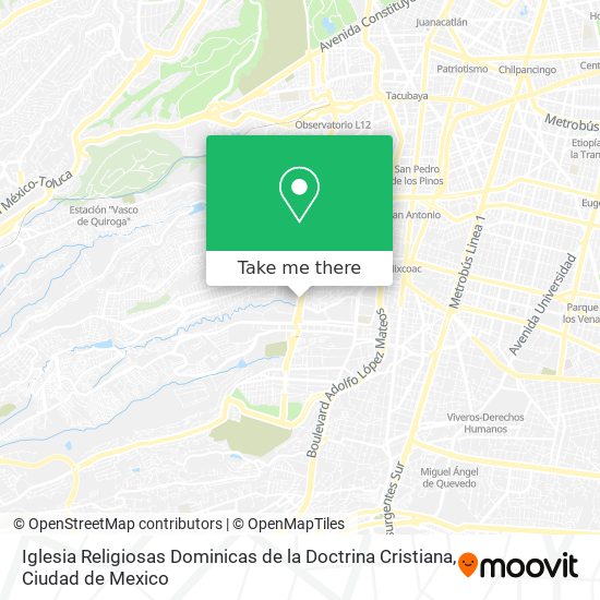 Iglesia Religiosas Dominicas de la Doctrina Cristiana map