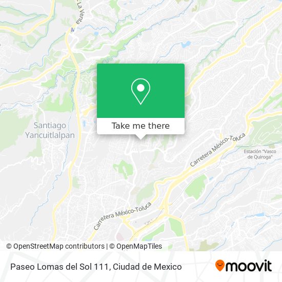 Mapa de Paseo Lomas del Sol 111