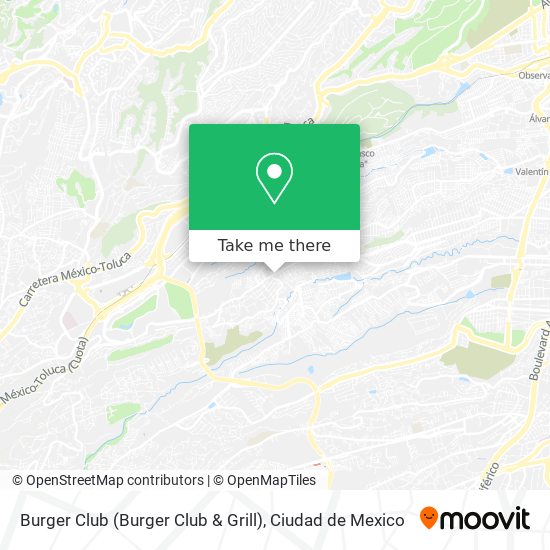 Mapa de Burger Club (Burger Club & Grill)