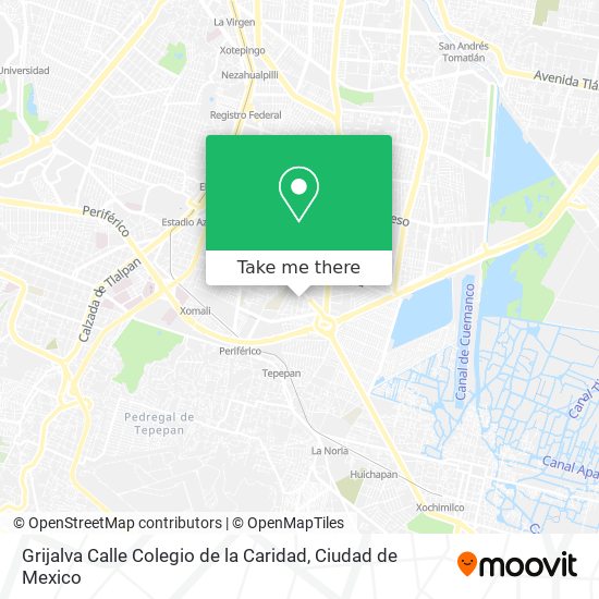 Mapa de Grijalva Calle Colegio de la Caridad