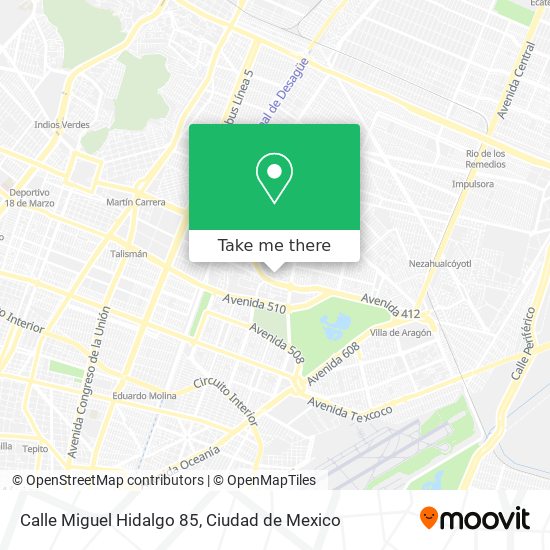 Mapa de Calle Miguel Hidalgo 85