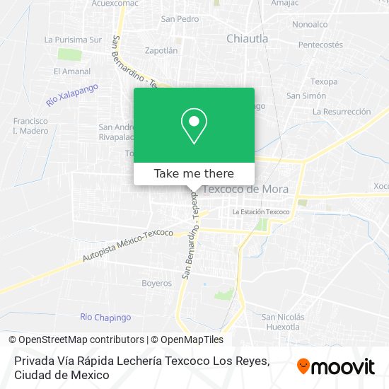 Privada Vía Rápida Lechería Texcoco Los Reyes map