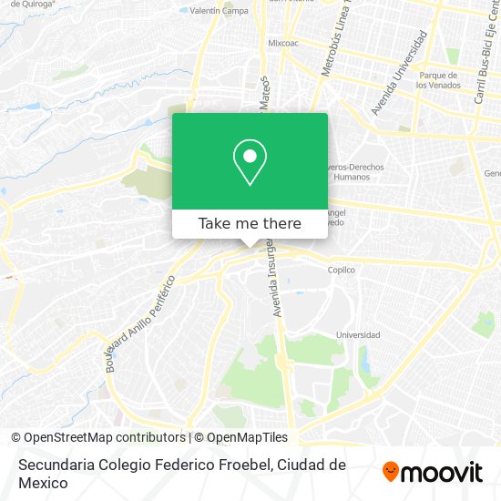 Mapa de Secundaria Colegio Federico Froebel