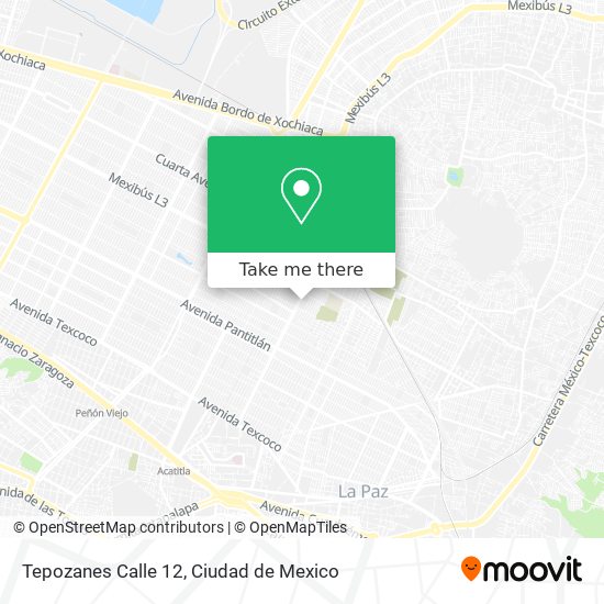 Tepozanes Calle 12 map