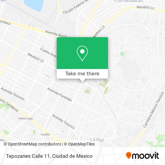 Tepozanes Calle 11 map