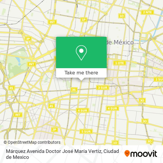 Márquez Avenida Doctor José María Vertiz map