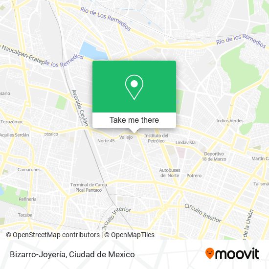 Mapa de Bizarro-Joyería