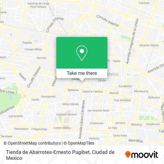 Mapa de Tienda de Abarrotes-Ernesto Pugibet