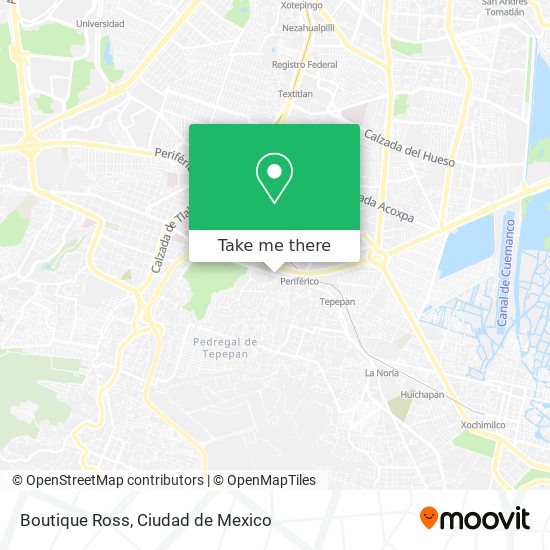 Mapa de Boutique Ross