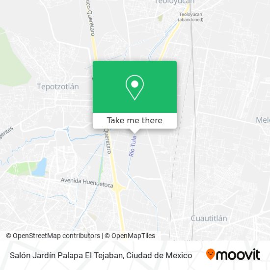 Mapa de Salón Jardín Palapa El Tejaban
