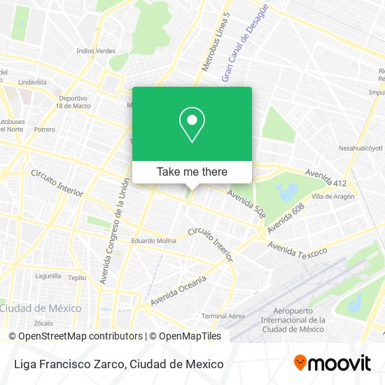 Liga Francisco Zarco map