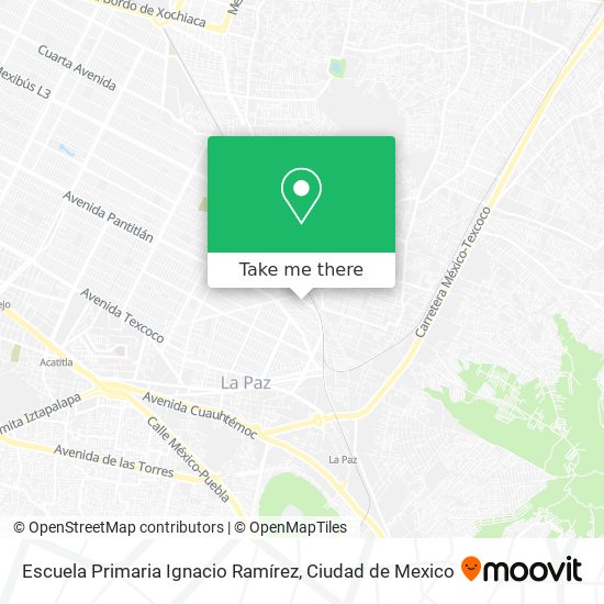Mapa de Escuela Primaria Ignacio Ramírez
