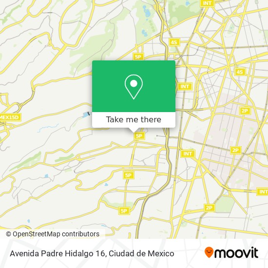 Avenida Padre Hidalgo 16 map