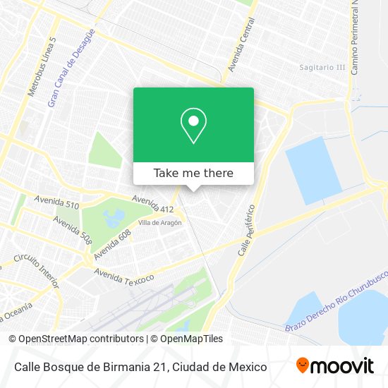 Mapa de Calle Bosque de Birmania 21