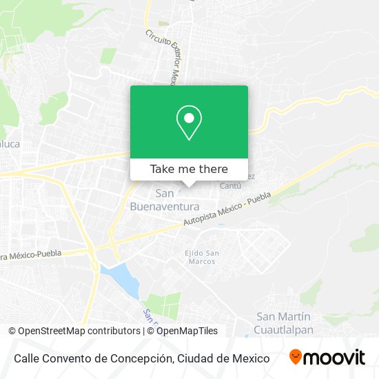 Mapa de Calle Convento de Concepción